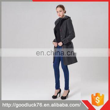 Classic Ladies Winter Cashmere Wool Long Coat Women'S Fleece Coat