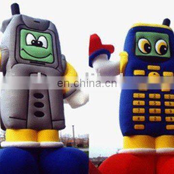 promotional inflatable Cartoon mobile phone model/ inflatable phone model