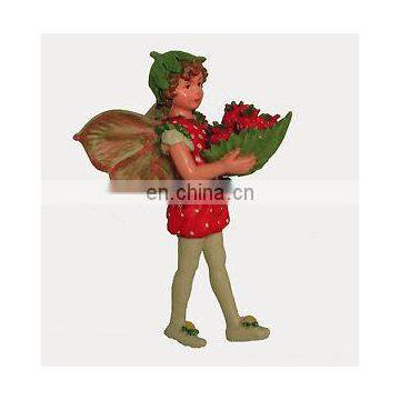 custom garden fairy figurine with fruit