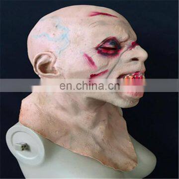 Halloween Mask Green Latex Terror Performing Party Devil Skeleton Mask photo-5