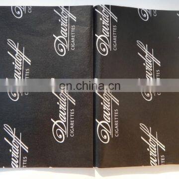 Printed Black tissue paper