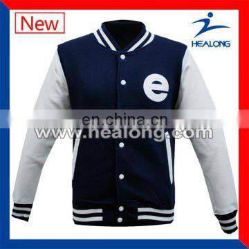 Long Sleeve Custom Printed Jacket With Letter Pattern