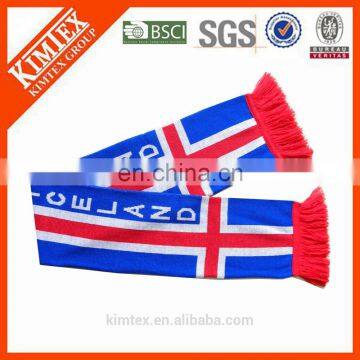 Wholesale knitted football sport neck scarf