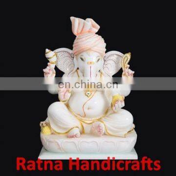 Ganesh Figurine Marble Statue D020