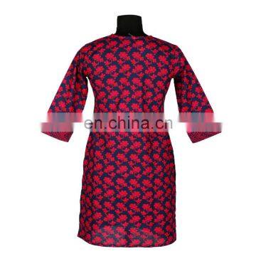 RANI AND BLACK PRINT COMBINATION FRONT WITH YOKE LATEST DESIGN