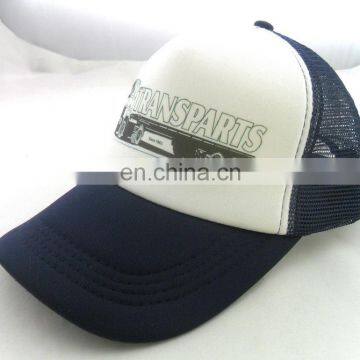 Black-White-ALL Two-tone Brushed Cotton Mesh Back Trucker Cap