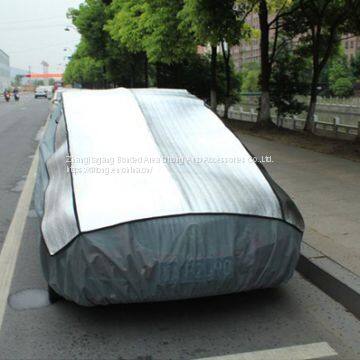 Aluminum Film Add EPE and Non-woven Inflatable Car Cover Against Hail or Snow photo-2