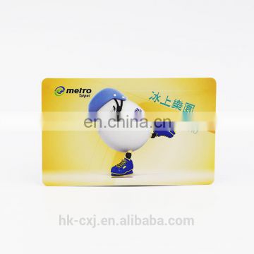 custom printed plastic pvc rewritable contactless passive HF 13.56mhz smart rfid card