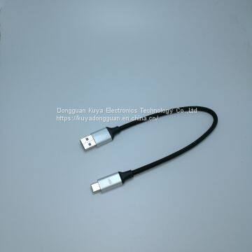 USB3.0 TYPE-C Charging wires Aluminum shell Silver white Customizable