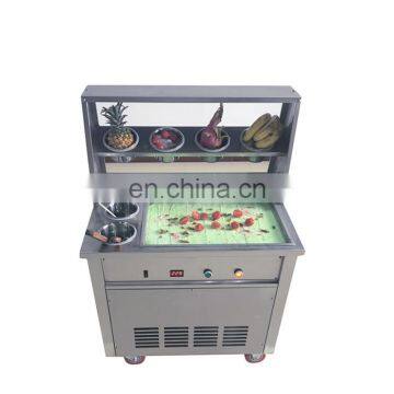Single Pan Double Pan and Refrigeration Buckets Fruit,milk Fried Ice Cream Machine| Fry Ice Cream Machine photo-4