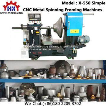 Low Cost Metal Spinning Horizontal CNC Lathe Machine Price X-550 Simple