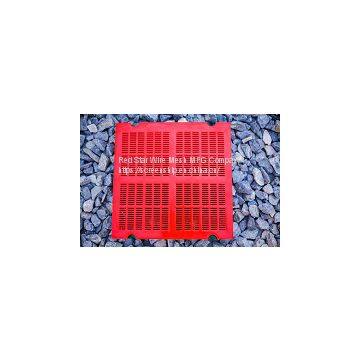 polyurethane panel for crushing and screening