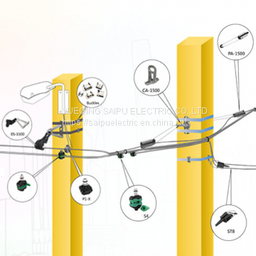 Tension Clamp Wire Anchor Strain Clamp and Cable Plastic Wedge Type Dead End Clamps photo-3