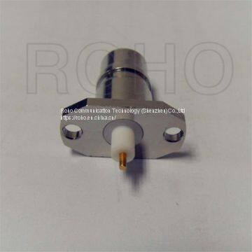 2 Hole Flange Straight RF Coaxial N Jack Female Connector for Cable Board