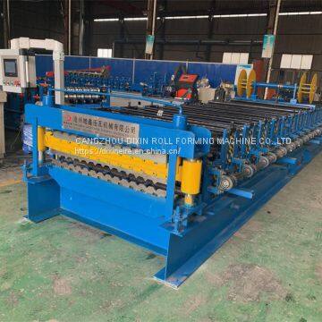 Double Layer Roof Automatic Tile Roll Making Forming Machine for Trapezoidal Type photo-5