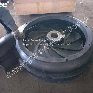 Tobee 10x8 Slurry Pump Rubber Spare Parts Impeller FAM8147R55 and Cover Plate Liner G8018SRTL1R55 photo-2