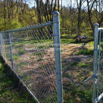 Galvanized and PVC Coated Rhombus Chain Link Fence photo-5