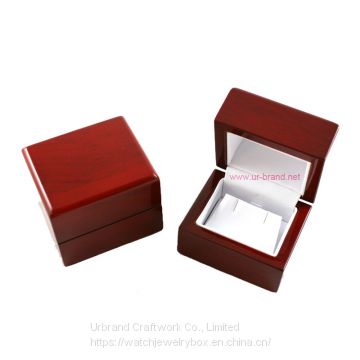 Custom PU Leather Small Boxes Set Logo Wholesale Wooden Jewelry Box Wooden Jewelry Gift Box Pendant Earrings Box