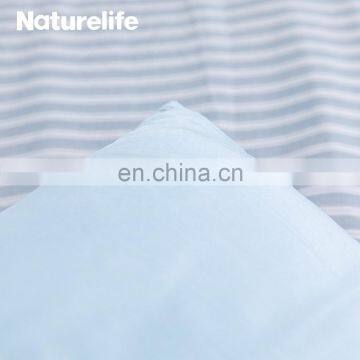 Nordic Design 100% Polyester Yarn Dyed Blue White Bed Sheet Sets Bedding With Fitted Sheets photo-6