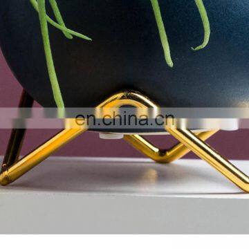 European Square Creative Metal Desktop Plant Pot Stand Flower Rack Succulent Plant Pot photo-6