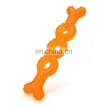 Bone Shape Dog Chew Toy With Holes Soft Puppy Play Toy photo-6