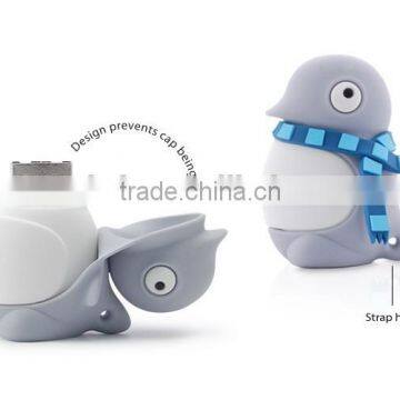 promtion pengiune cartoon pvc usb flash drive 2gb