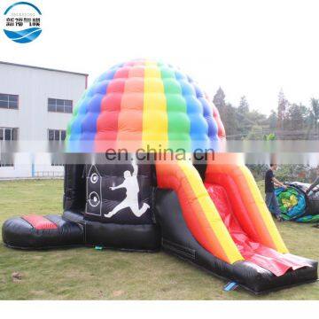 Cheap inflatable bouncer for kids/disco dome inflatable bouncer slide