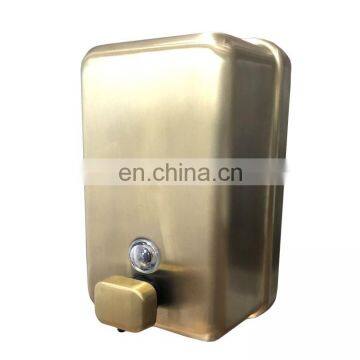 Power Новый дизайн Королевское золото Роскошный металлический нержавеющий стальной настенный диспенсер для жидкого мыла и мыльного пены photo-2