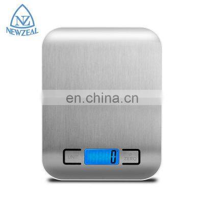 New Products Multifunction 5Kg 11Lb Stainless Steel Electronic Digital Food Weighing Kitchen Scale