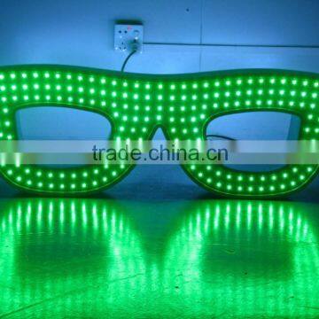 2015 new led glasses sign board/led optic sign/led display for glasses shop