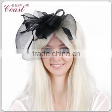 women decorative feather mini top hats small crafts