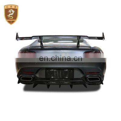 Car accessories new carbon fiber wing spoiler for Bez AMG GT Renntech style