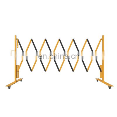 Cheap retractable mobile road traffic fence expanding metal barrier