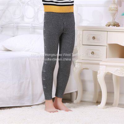New Kids Winter Warm Thick Kids Cashmere Trousers Computer Jacquard For Childrens photo-2