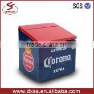Metal camping cooler picnic fridge picnic retro beverage cooler