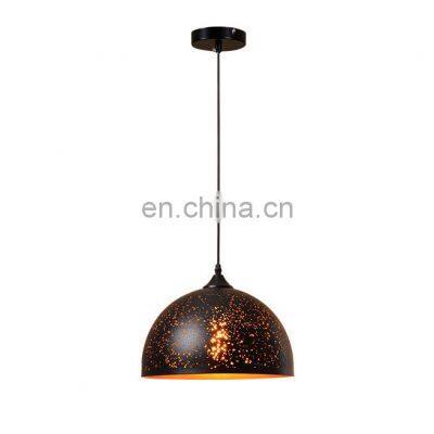 Black Hollow Hanging Light E27 Etching Led Pendant Lamp