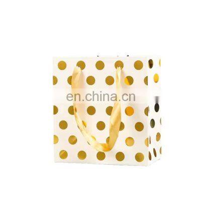 China Luxury Sacs Cadeau Dores Gold Cosmetic Paper Shopping Gift Bags Packaging