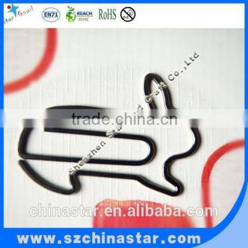 Big Flat Metal Nickel Plated Steel Assorted Animal Shaped Paper Clip photo-3