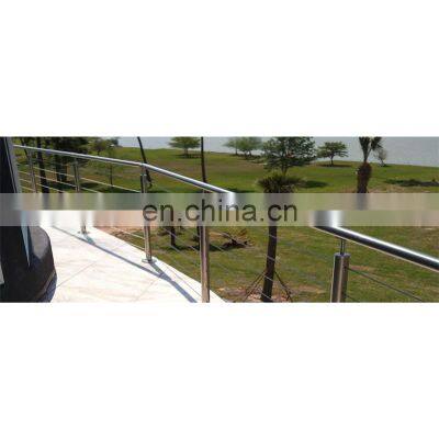 Easy installation metal balustrade balcony used wrought iron wire cable railings