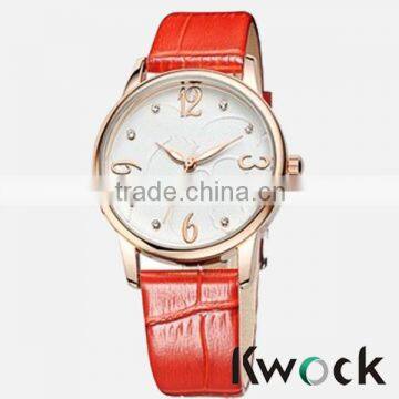 New fashion Leather Lady Watch from China Watch Factory