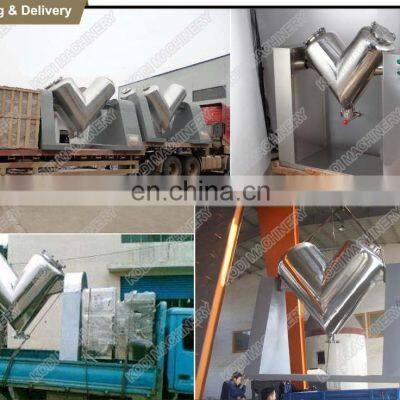 1000L Food Grade SUS304 V Mixer photo-5