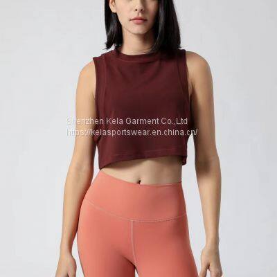 Wholesale Workout Tank Tops Women Sports Wear Gym Yoga Blouse Women Yoga Gym Tank Top Bra Top