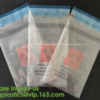 Lab Bags Specimen Bags Zip Bag, Medical Grade Laboratory Specimen Bag, Three Wall Biohazard Specimen Bag With a Document photo-2