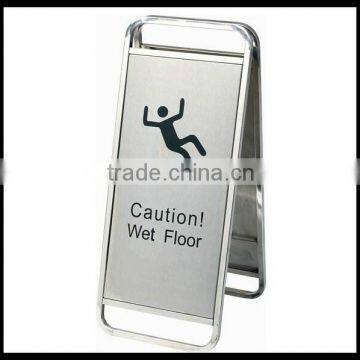 Foldable Caution Wet floor stand sign