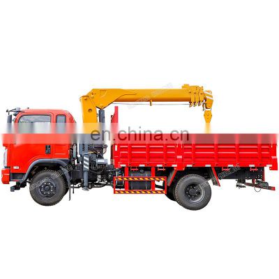 Straight Arm Truck Mounted Crane 6.3 ton Telescopic Boom Crane For Sale