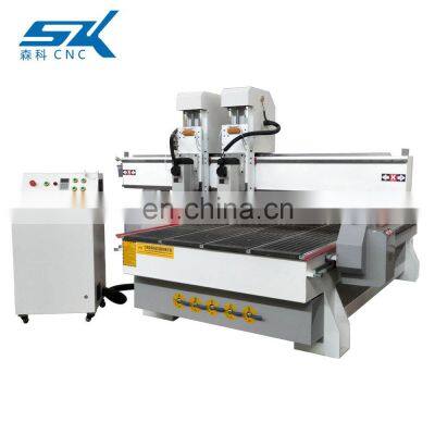 New Design Aluminium Composite Panel Woodworking Engraving Machine Double Heads Rotary CNC Router photo-4