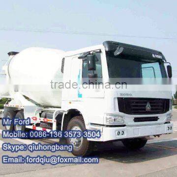 HOWO 12T Self Loading Concrete Mixer Truck 0086-13635733504