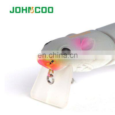 JOHNCOO 80mm 15.5g Artificial Plastic 2 Segments Mouse Rat Lure Pike Bass Bionics Fishing Lures photo-4