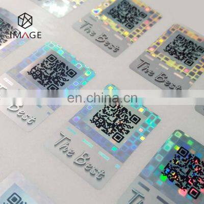 3D динамический лазерно- голографический антифальсификационный этикетка с уникальной печатью QR-кода photo-2