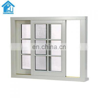 factory directly 1.4mm aluminum casement window with grill double glass windows